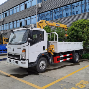 HOWO รถบรรทุกยุโรป4x2ติดเครนประสิทธิภาพสูงรถบรรทุกขนของปั้นจั่น3.<span class=keywords><strong>2</strong></span>ตัน - Product Image 2