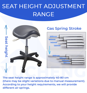 Tabouret Selle Ergonomique pour Clinique Médicale et Dentaire, Siège en Forme de Selle pour Laboratoire et Bureau - Product Image 3