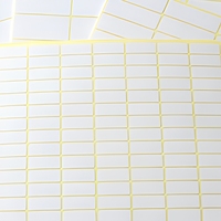 Étiquettes autocollantes rectangulaires en papier pour promotions, feuille d'étiquettes inscriptibles