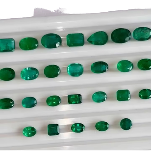 Piedras Preciosas de Esmeralda Natural, Corte Mixto de 6-10 mm, Color Verde, Certificadas, Buena Calidad, Brillo Excelente, Precio Económico para la Fabricación de Joyas - Product Image 1