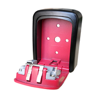 Petit coffre-fort à clé mural pour l'extérieur Boîte de rangement cachée à clé combinée pour portail Immobilier Coffre-fort à code de clé de voiture