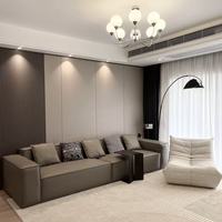 Panneau mural en fibre de bambou WPC avec revêtement UV, placage bois sans peinture, panneau en cristal de carbone, matériau de décoration intérieure