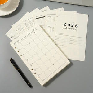 Pages de recharge Daolin Paper A5 à 6 trous pour agenda et carnet 2026 - Product Image 4