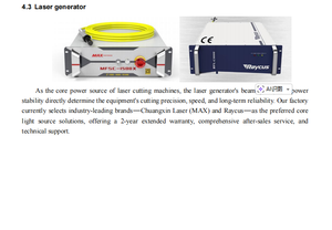 High Speed Portable Fiber <b>Laser</b> Cutting Machine 3000W with OSPRI Auto Focus Head for 18mm Carbon Steel Smooth Burr-Free Cutting - Product Image 3