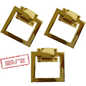 Poignée de meuble carrée en alliage de zinc poli, pour tiroir et porte d'armoire, style nordique, accessoire de quincaillerie durable - Product Image 1