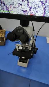 Microscope biologique trinoculaire à écran de <span class=keywords><strong>10</strong></span> pouces 40X-1000X pour l'enseignement, la recherche en laboratoire - Product Image 3