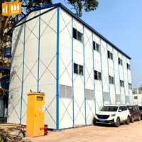 Cabine à ossature d'acier préfabriquée d'usine moderne, maison de 3 chambres à coucher, maison préfabriquée mobile portable amov
