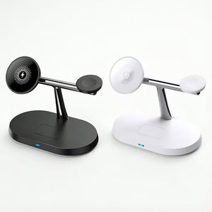 Chargeur sans fil universel 3-en-1 en matériaux biodégradables 2026 avec alignement magnétique pour les passionnés de technologie durable - Product Image 2