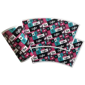 2.5oz-32oz cốc giấy nguyên liệu đơn PE tráng cốc giấy fan với chất lượng cao - Product Image 1