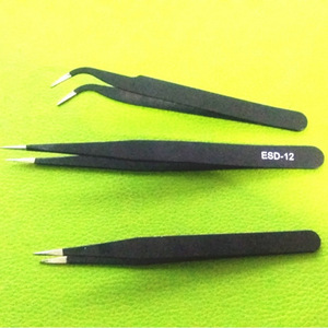 Pinzas de acero inoxidable puntiagudas de 14 cm TS-11, fabricación de productos electrónicos de grado industrial de precisión - Product Image 4