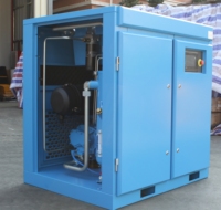 Compresseur d'air à vis rotatif silencieux à vitesse fixe, refroidi par air, 7,5 kW, avec moteur et roulement, 8 bars, pour équipement industriel général