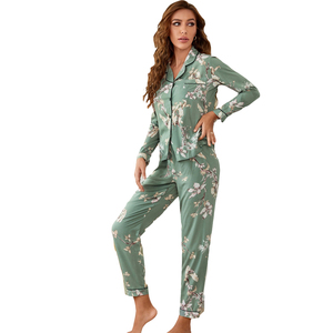 Abbigliamento da <span class=keywords><strong>donna</strong></span> in bambù personalizzato elegante pigiama da <span class=keywords><strong>donna</strong></span> che indossa indumenti da notte da <span class=keywords><strong>donna</strong></span> Plus Size senza cuciture - Product Image 4