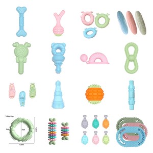 <b>Smart</b> Interactive Nature Rubber Squeaky <b>Ball</b> Nontoxic Puppy Dog Molar Tooth Chew Toy Daily Use Slow Feeder Dog Toys Accessories - Product Image 3
