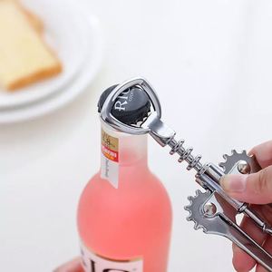 Tire-bouchon personnalisé en acier inoxydable avec poignée à pression pour ouvrir le vin - Product Image 3