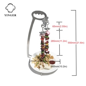 BBQ Stand Nando's Chicken <strong>Kebab</strong> <strong>Skewer</strong> YGSK-14 Espetada Stand - Product Image 2