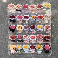 Mini Ornement d'aromathérapie exquis pour grille d'aération de voiture, Bouquet de fleurs séchées, Rose séchée naturelle, Cadeau de Saint-Valentin