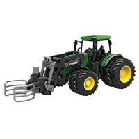 Vehículos Utilitarios de Aleación de Zinc Fundido a Presión a Escala 1:24, Modelo de Coche UTV con Camión Tractor Deslizante, Juguete de Granjero para Niños, Juego de Imitación