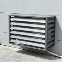 Grille de sortie d'air en alliage d'aluminium pour ventilation, boîte de plénum de sortie d'air pour maintenance CVC
