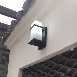 Moderno minimalista chino jardín luz Villa Puerta pasillo retro Sconce pared Lampoutdoor accesorio luminaria linterna jardín - Product Image 3