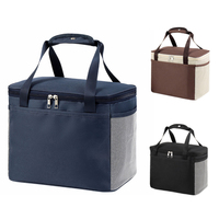 Sac Isotherme Épais en Feuille d'Aluminium, Sac Glacière Portable, Boîte de Pique-nique, Sac Thermique Isotherme à Main pour Bureau et École