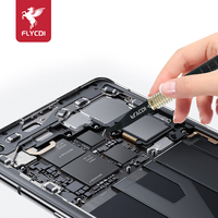 Ensemble de lames multifonctionnelles FLYCDI pour enlever la colle, haute dureté, manche en bois, pour téléphone portable, caméra, carte mère, puce CPU, grattoir IC