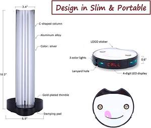 BYHUBYENG Guest Coaster <span class=keywords><strong>Food</strong></span> Court Pager System Vibrateurs de <span class=keywords><strong>service</strong></span> pour restaurants Gestion des files d'attente sans fil 15 bipeurs - Product Image 4