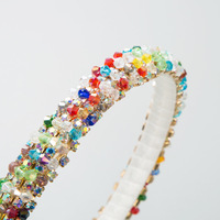 Serre-tête scintillant orné de strass et de perles, cerceau à cheveux en cristal, accessoires de mode pour femmes, idéal pour les fêtes, vente en gros