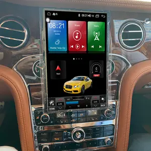 벤틀리 뮬샌에 대한 자동 스테레오 안드로이드 12 테슬라 스타일 멀티미디어 카플레이어 자동차 GPS 네비게이션 헤드 라디오 테이프