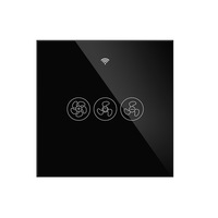Interrupteur intelligent WiFi UBARO 120V/240V pour ventilateur et éclairage, variateur de vitesse, télécommande, compatible vocal Alexa Google, sans hub