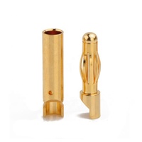 Connecteur à balle mâle/femelle Amass 40A, fiche banane 4 mm plaquée or pour pièces RC