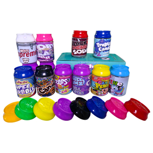 Customized Dry Herb Flower 3.5g Plastic Soda Cans Packaging Edible Candy <strong>Cookie</strong> Gummy Packaging Plastic <strong>Jar</strong> With Colorful Cap - Product Image 4