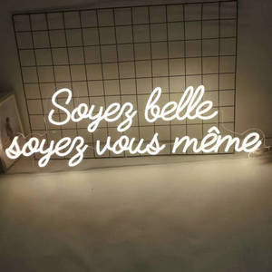 Enseigne au néon LED personnalisée pour mariage et fête - Décoration de bureau, de maison, de <span class=keywords><strong>bar</strong></span> et de magasins - Lumière flexible avec des mots Joyeux anniversaire et Noël - Product Image 4