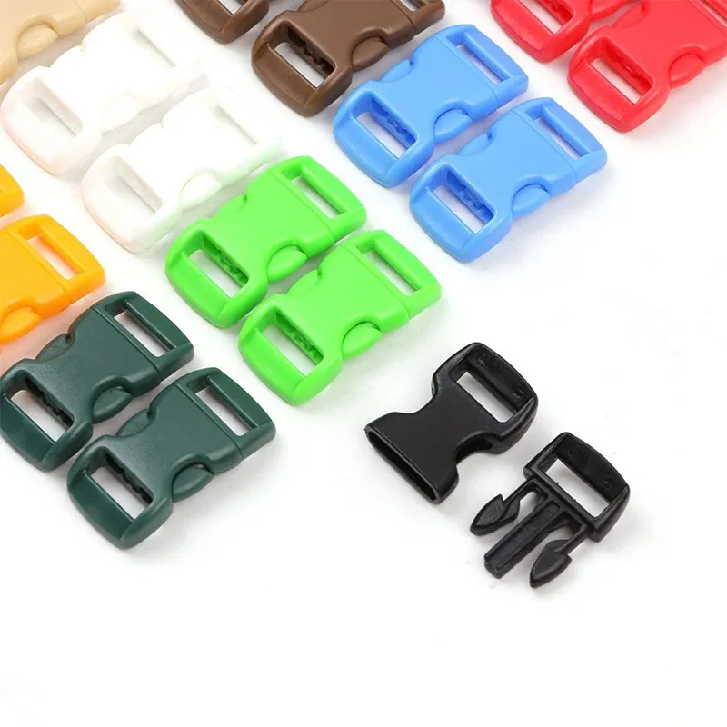 Plastic Curved Buckle DIY Craft Webbing Contoured Side Quick Release Buckle for Bracelets Backpack Tactical Bag and Gear