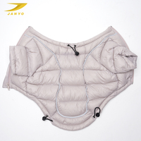 Combinaison matelassée coupe-vent personnalisée pour chien à 2 pattes avec garniture réfléchissante, tenue d'hiver pour animal de compagnie, fermeture éclair intégrale, col réglable, manteau pour chiot