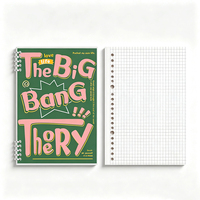 Cuaderno Personalizado Recargable de Hojas Sueltas con Cubierta Transparente, Encuadernado con Discos, Papel Rayado y Cuadriculado, para la Escuela y la Oficina