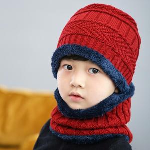Hiver Enfants <span class=keywords><strong>Bonnet</strong></span> Tricoté Anneau <span class=keywords><strong>Echarpe</strong></span> Ensembles Enfants Chaud Bébé Plus Velours Epais <span class=keywords><strong>Bonnet</strong></span> Doux Garçons Filles Doublure Polaire <span class=keywords><strong>Bonnet</strong></span> d'Hiver - Product Image 4