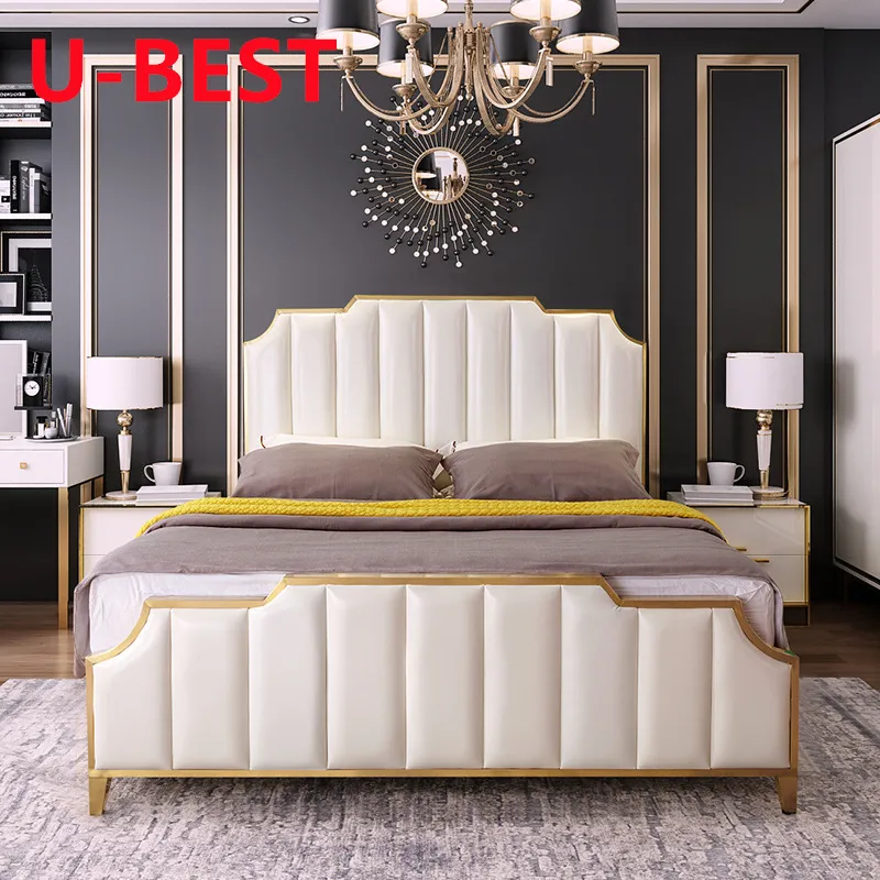 Cạnh giường ngủ tựa lưng GIƯỜNG KHUNG thiết kế phong cách sang trọng GIƯỜNG KHUNG thắp sáng cama yatak Letto letti bedden đồ nội thất phòng ngủ Nữ Hoàng madera