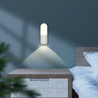 Nouvel arrivage Lumière d'armoire à détecteur de mouvement à LED Ombre vers le haut pour la cuisine Bar à vin Placard mural à coller Entrée magnétique 5V pour couloir