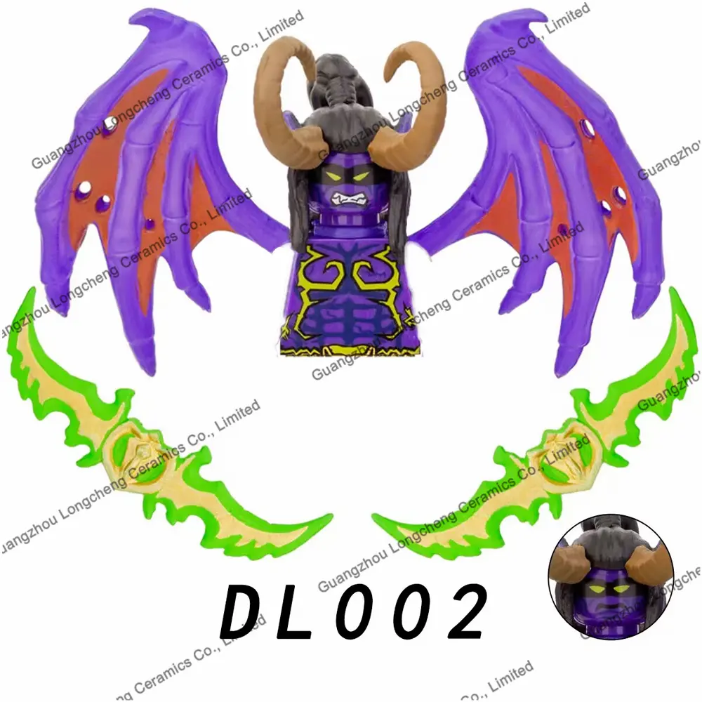 DL002 Game World of Warcraft Illidan Stormrage Mini Assembled Building Blocks Action Figures Bricks For Children's Toys Gifts