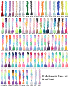 Bán buôn Chất lượng cao 1 tone tổng hợp phần mở rộng tóc Jumbo Bím Tóc Yaki kết cấu Ombre bện tóc nhiệt độ cao sợi - Product Image 5