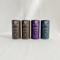 Tube en papier kraft biodégradable de haute qualité personnalisé de 10 ml, baume à lèvres artisanal écologique, stick déodorant recyclable, estampage