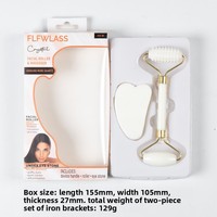 Rouleau de jade de marque YUEXIU, bâton de beauté, planche Gua Sha, masseur facial pour le contour des yeux avec effet lifting, emballage cadeau personnalisé avec logo