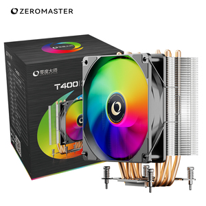 Enfriador de CPU Zeromaster Bulk con 4 Tubos de Calor y Ventilador de Torre para Integradores de Sistemas, PC de Escritorio para Juegos, Ventilador RGB PWM con Iluminación LED Vibrante - Product Image 1