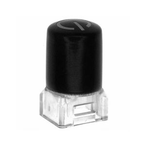 Accept BOM List 181D00000 Round Convex Domed Pushbutton <strong>ELUM</strong> Switch Caps Snap Fit Black White Lens 181D0-0000 For <strong>ELUM</strong> Series - Product Image 1