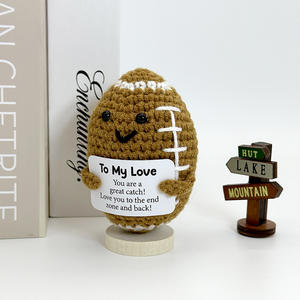 Poupée de football au crochet faite à la main positive, <span class=keywords><strong>pour</strong></span> <span class=keywords><strong>mon</strong></span> amour, cadeaux amusants et mignons <span class=keywords><strong>pour</strong></span> un <span class=keywords><strong>anniversaire</strong></span>, un <span class=keywords><strong>anniversaire</strong></span> de mariage, un <span class=keywords><strong>cadeau</strong></span> <span class=keywords><strong>pour</strong></span> un petit ami, un <span class=keywords><strong>mari</strong></span>, une femme, la Saint-Valentin - Product Image 2