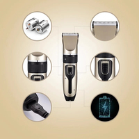 Tondeuse à cheveux professionnelle électrique, tondeuse corporelle, machine à couper, rasoir, tondeuse à barbe pour hommes, tondeuse de barbier