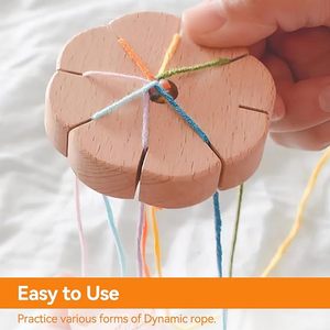 Rond Kumihimo <strong>Beading</strong> Cord Disc Braiding Plate, Wood Braided Weaving <strong>Board</strong> for DIY Bracelet - Product Image 6