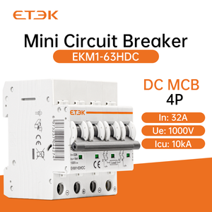 ETEK-Interruptor de CC de alta calidad, 10KA, 4P, 1000VDC, <span class=keywords><strong>32A</strong></span>, PV Solar, MCB para protección de sobrecarga y cortocircuito - Product Image 2