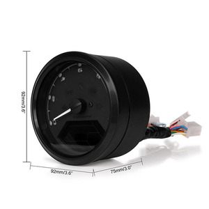 HD Digital Motorcycle Meter Panel New <strong>Speedometer</strong> 199MPH KM/H ODO 12000RPM Gear Indicator Tachometer with Alarm Light Display - Product Image 1