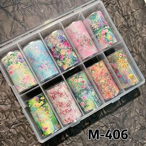 สติ๊กเกอร์ติดเล็บลายดอกไม้ น้ำหนักเบา กระดาษติดเล็บ DIY สำหรับตกแต่งเล็บมืออาชีพ สำหรับร้านทำเล็บ - Product Image 5